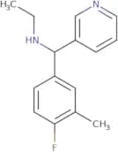 Ethyl[(4-fluoro-3-methylphenyl)(pyridin-3-yl)methyl]amine