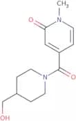 4-[4-(Hydroxymethyl)piperidine-1-carbonyl]-1-methyl-1,2-dihydropyridin-2-one