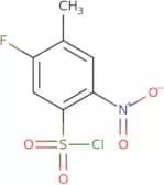 5-Fluoro-4-methyl-2-nitrobenzene-1-sulfonyl chloride