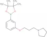 1-(3-(3-(4,4,5,5-Tetramethyl-1,3,2-dioxaborolan-2-yl)phenoxy)propyl)pyrrolidine