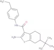 2-Amino-N-(4-ethylphenyl)-6-tert-butyl-4,5,6,7-tetrahydro-1-benzothiophene-3-carboxamide