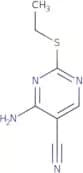 4-Amino-2-(ethylthio)-5-pyrimidine carbonitrile