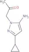 1-(5-Amino-3-cyclopropyl-1H-pyrazol-1-yl)acetone