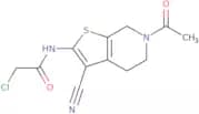 N-(6-Acetyl-3-cyano-4,5,6,7-tetrahydrothieno[2,3-c]pyridin-2-yl)-2-chloroacetamide