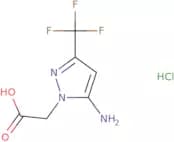 [5-Amino-3-(trifluoromethyl)-1H-pyrazol-1-yl]acetic acid hydrochloride