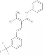 2-acetyl-N-phenyl-3-((3-(trifluoromethyl)phenyl)amino)prop-2-enamide