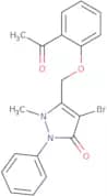3-((2-acetylphenoxy)methyl)-4-bromo-2-methyl-1-phenyl-3-pyrazolin-5-one