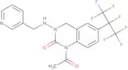 1-Acetyl-6-(perfluoropropan-2-yl)-3-((pyridin-3-ylmethyl)amino)-3,4-dihydroquinazolin-2(1H)-one