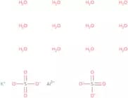 Aluminum potassium sulfate dodecahydrate