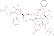 13-{[(3-tert-Butyloxycarbonyl)-2,2-dimethyl-4S-phenyl-1,3-oxazolidin-5R-yl]formyl}-7-O-((trifluoro…