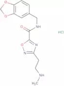 N-(1,3-Benzodioxol-5-ylmethyl)-3-[2-(methylamino)ethyl]-1,2,4-oxadiazole-5-carboxamide hydrochlori…