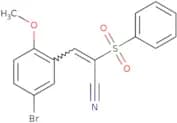 3-(5-Bromo-2-methoxyphenyl)-2-(phenylsulfonyl)prop-2-enenitrile