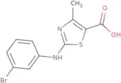 2-((3-Bromophenyl)amino)-4-methyl-1,3-thiazole-5-carboxylic acid
