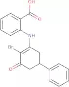 2-((2-Bromo-3-oxo-5-phenylcyclohex-1-enyl)amino)benzoic acid