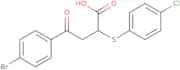 4-(4-Bromophenyl)-2-(4-chlorophenylthio)-4-oxobutanoic acid