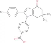 4-(2-(4-Bromophenyl)-6,6-dimethyl-4-oxo-5,6,7-trihydroindolyl)benzoic acid