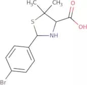 2-(4-Bromophenyl)-5,5-dimethyl-1,3-thiazolidine-4-carboxylic acid
