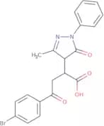4-(4-Bromophenyl)-2-(3-methyl-5-oxo-1-phenyl(2-pyrazolin-4-yl))-4-oxobutanoic acid