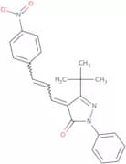 3-(tert-butyl)-4-(3-(4-nitrophenyl)prop-2-enylidene)-1-phenyl-2-pyrazolin-5-one