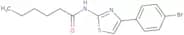 N-(4-(4-bromophenyl)-2,5-thiazolyl)hexanamide
