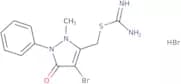 ((4-bromo-2-methyl-5-oxo-1-phenyl(3-pyrazolin-3-yl))methyl)thiocarboxamidine, hydrobromide