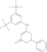 3-((3,5-bis(trifluoromethyl)phenyl)amino)-5-phenylcyclohex-2-en-1-one