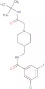 N-((1-(2-(tert-Butylamino)-2-oxoethyl)piperidin-4-yl)methyl)-3-chloro-5-fluorobenzamide