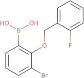 {3-Bromo-2-[(2-fluorobenzyl)oxy]phenyl}boronic acid