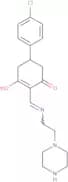 5-(4-Chlorophenyl)-2-{[(2-piperazin-1-ylethyl)amino]methylene}cyclohexane-1,3-dione