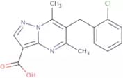 6-(2-Chlorobenzyl)-5,7-dimethylpyrazolo[1,5-a]pyrimidine-3-carboxylic acid