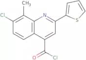 7-Chloro-8-methyl-2-(2-thienyl)quinoline-4-carbonyl chloride