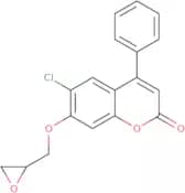 6-Chloro-7-(oxiran-2-ylmethoxy)-4-phenyl-2H-chromen-2-one