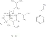 Chloro[2-(di-tert-butylphosphino)-2',4',6'-triisopropyl-1,1'-biphenyl][2-(2-aminoethyl)phenyl)]pal…