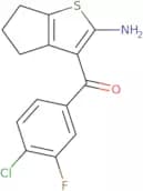 3-(4-Chloro3-fluorobenzoyl)-4H,5H,6H-cyclopenta[B]thiophen-2-amine