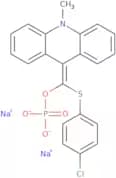 9-(4-Chlorophenylthiophosphoryloxymethylidene)-10-methylacridan disodium salt