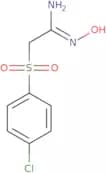 1-((4-Chlorophenyl)sulfonyl)-2-(hydroxyimino)eth-2-ylamine