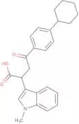 4-(4-Cyclohexylphenyl)-2-(1-methylindol-3-yl)-4-oxobutanoic acid