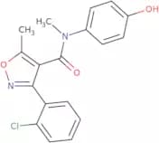 (3-(2-chlorophenyl)-5-methylisoxazol-4-yl)-N-(4-hydroxyphenyl)-N-methylformamide