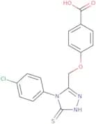 4-((5-(4-chlorophenyl)-4-thioxo-2,3,5-triazolinyl)methoxy)benzoic acid