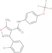 (3-(2-Chlorophenyl)-5-methylisoxazol-4-yl)-N-(4-(trifluoromethoxy)phenyl)formamide