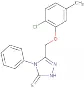 3-((2-Chloro-5-methylphenoxy)methyl)-4-phenyl-1,2,4-triazoline-5-thione