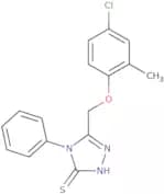 3-((4-Chloro-2-methylphenoxy)methyl)-4-phenyl-1,2,4-triazoline-5-thione