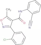 (3-(2-Chlorophenyl)-5-methylisoxazol-4-yl)-N-(2-nitrilophenyl)formamide