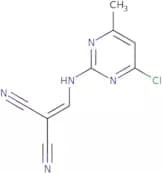 (((6-chloro-4-methylpyrimidin-2-yl)amino)methylene)methane-1,1-dicarbonitrile