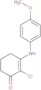 2-chloro-3-((4-methoxyphenyl)amino)cyclohex-2-en-1-one