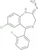 7-Chloro-5-(2-fluorophenyl)-2-methylamino-3H-1,4-benzodiazepine