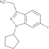 1-Cyclopentyl-3-ethyl-6-fluoro-1H-indazole