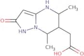 2-{5,7-Dimethyl-2-oxo-1H,2H,4H,5H,6H,7H-pyrazolo[1,5-a]pyrimidin-6-yl}acetic acid