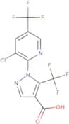 1-[3-Chloro-5-(trifluoromethyl)pyridin-2-yl]-5-(trifluoromethyl)-1H-pyrazole-4-carboxylic acid