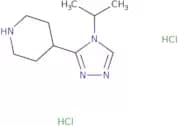 4-[4-(Propan-2-yl)-4H-1,2,4-triazol-3-yl]piperidine dihydrochloride
